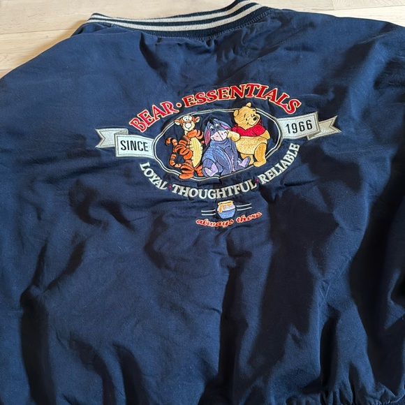Disney Jackets & Blazers - Vintage 90s Disney Winnie The Pooh Bear Essentials Varsity Blue Jacket Coat-XXL